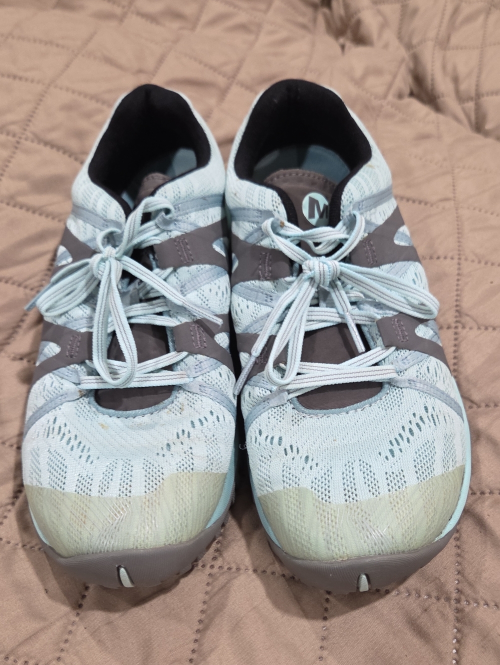 Merrell Women's Light Blue and Gray Athletic Sneakers